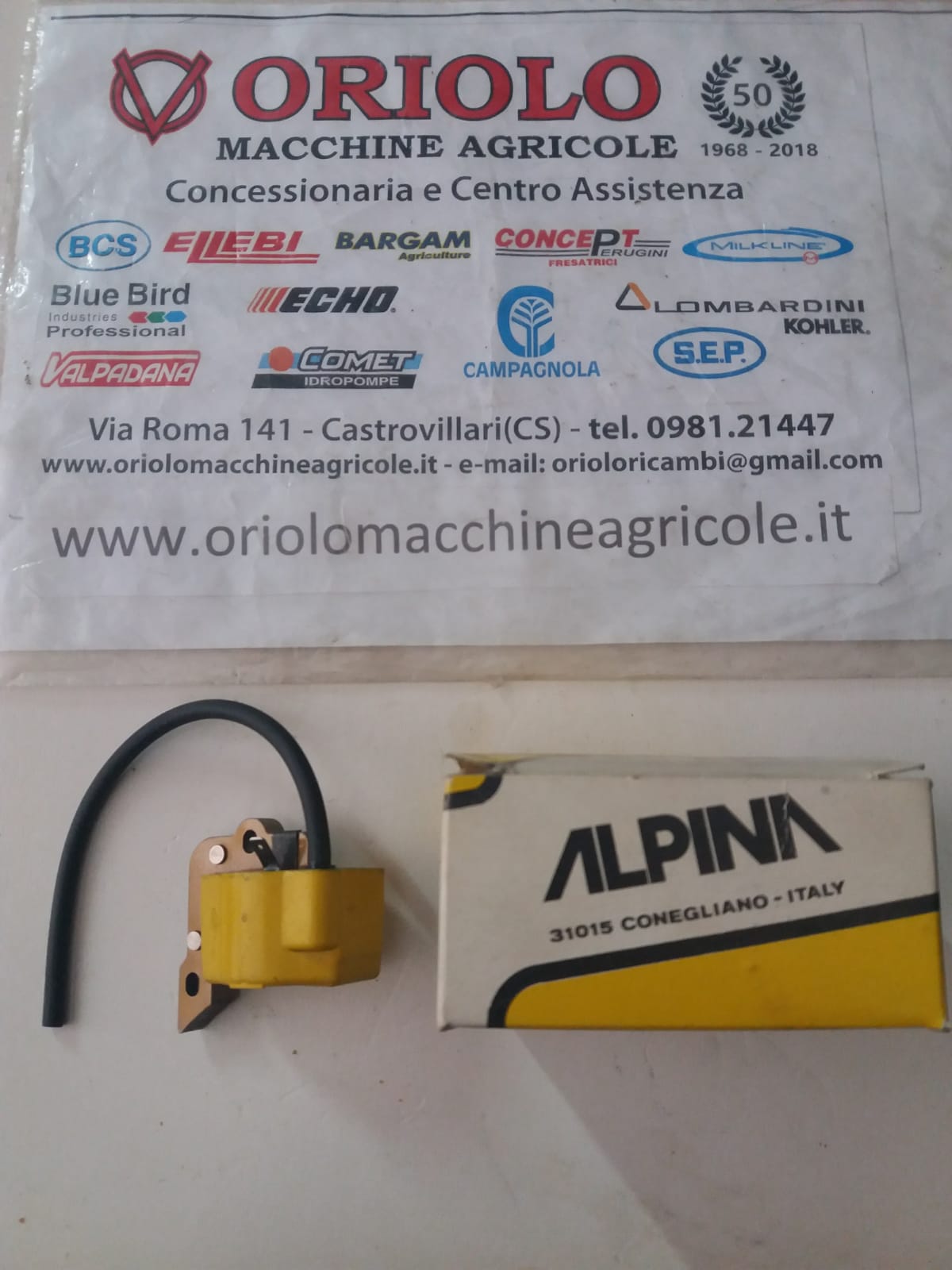 BOBINA ELETTRONICA MIN / 330 / 350 / 34 ALPINA